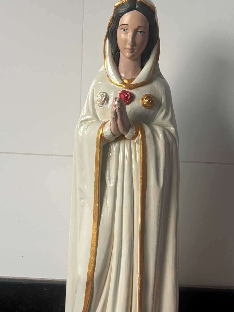 Imagem sacra completa restaurada pelo Ateliê Neuli Paz